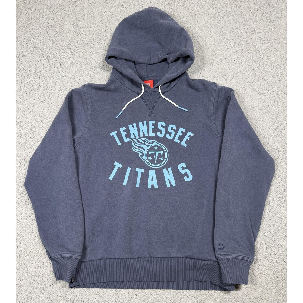 Nike Tennessee Titans Hoodie Mens Medium Blue NFL Football Sweatshirt‎ Pullover